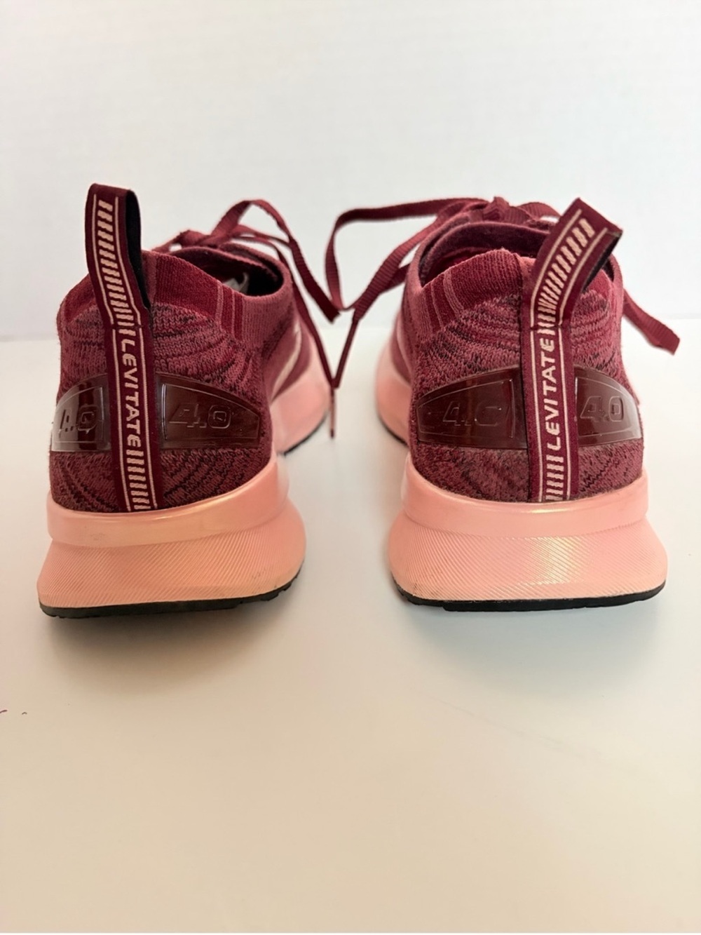 Brooks Road Running Sneakers Levitate 4 Shoes Cushioned Trainers Pink Red Size 6 - Picture 8 of 16